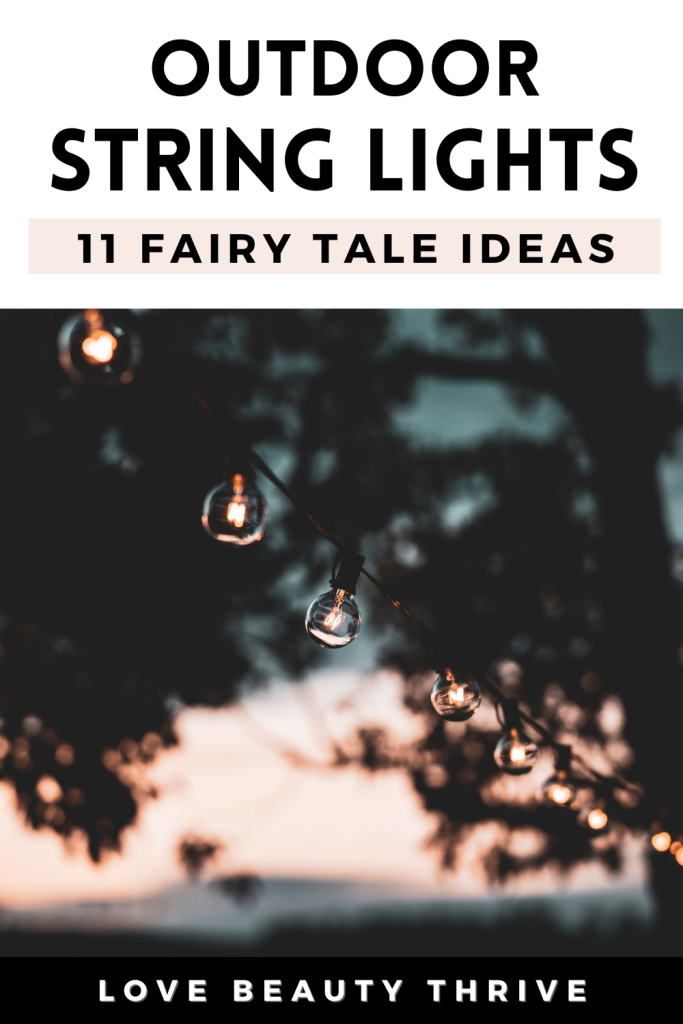 Outdoor Backyard String Lights Ideas