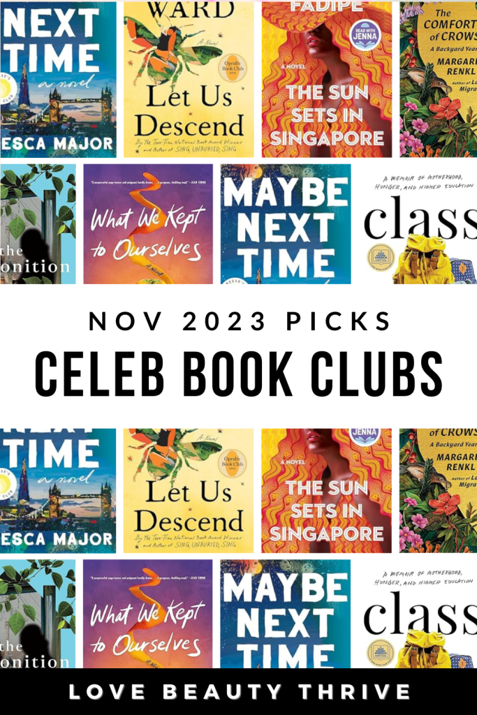 november 2023 celebrity book club picks